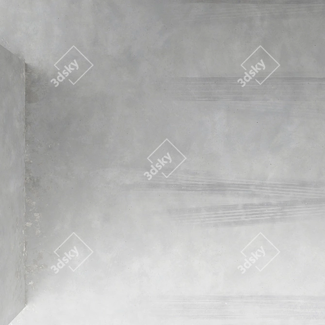 Parking Concrete Floor: High-Quality Material & Textures 3D model image 2