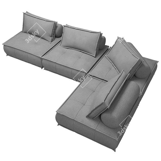 Modular Sofa Alta: 4000X2700mm H1040mm 3D model image 2