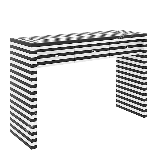 Modern Band Room Console 3D model image 1