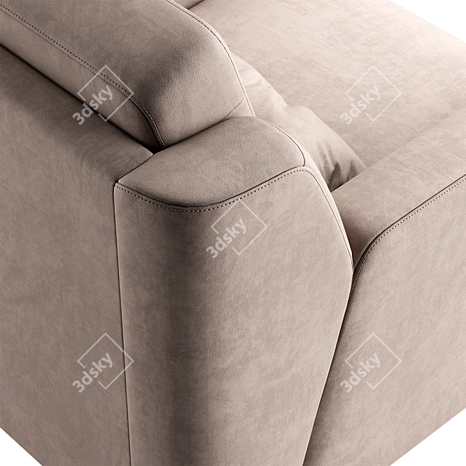 Elegant Comfort: Cabo Sofa 3D model image 3