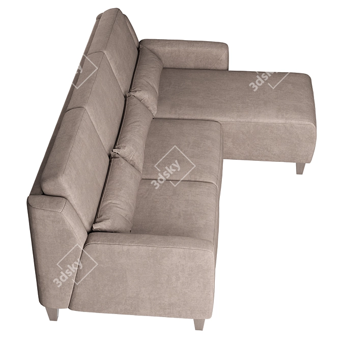 Elegant Comfort: Cabo Sofa 3D model image 4
