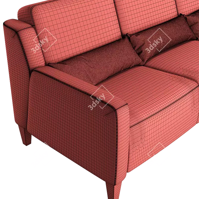 Elegant Comfort: Cabo Sofa 3D model image 5