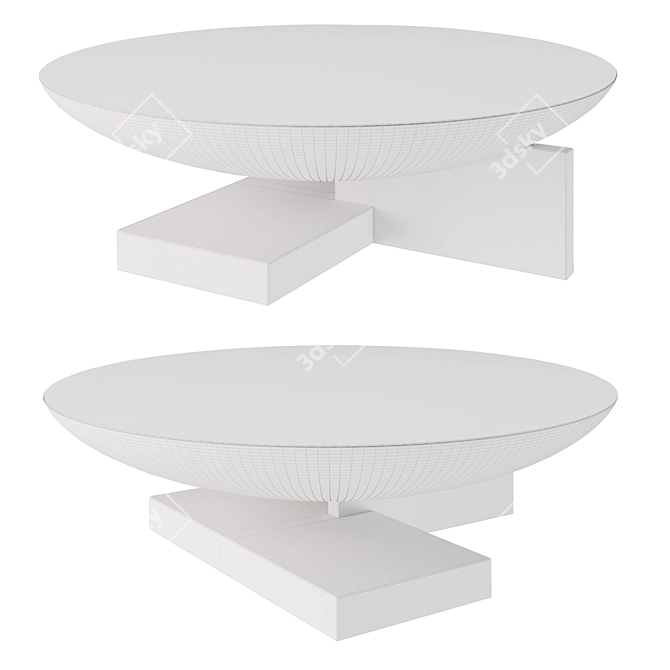 Elegant Vestale Cocktail Table 3D model image 2