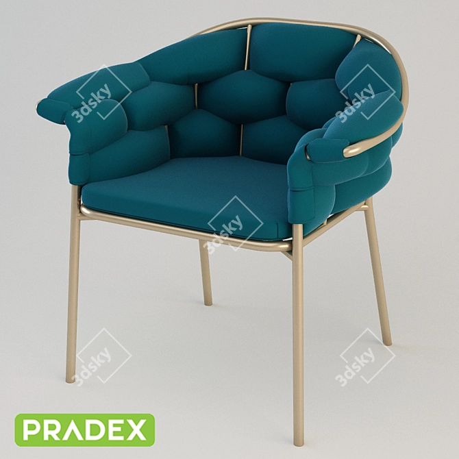 Pradex Eleanor Chair: Stylish Outdoor Seating 3D model image 2