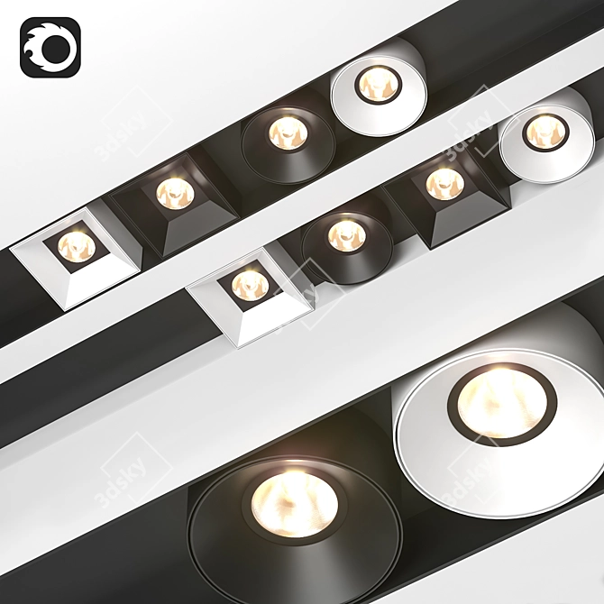 Kreon Cana: Elegant Built-in Lights 3D model image 1