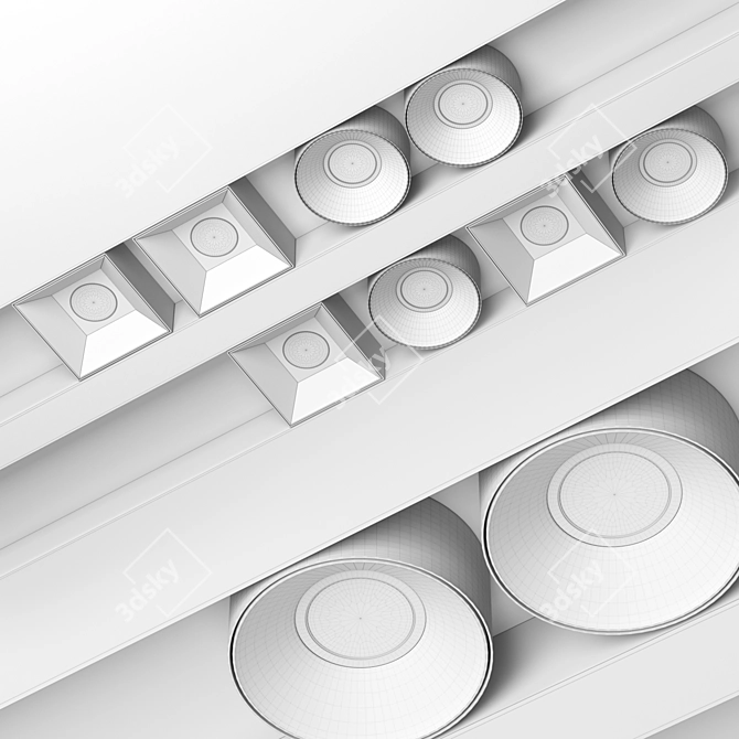 Kreon Cana: Elegant Built-in Lights 3D model image 2