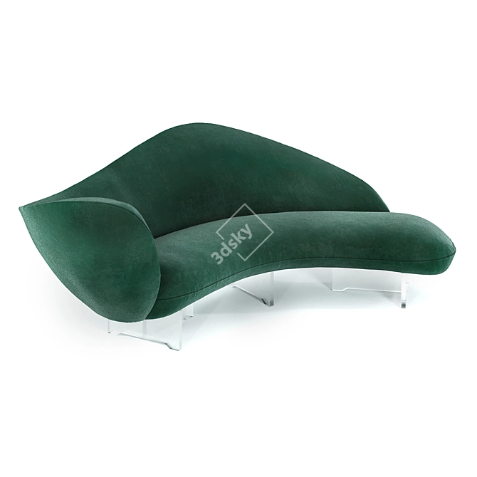 Modern Hindsight Sofa - 2020 by Vladimir Kagan 3D model image 1