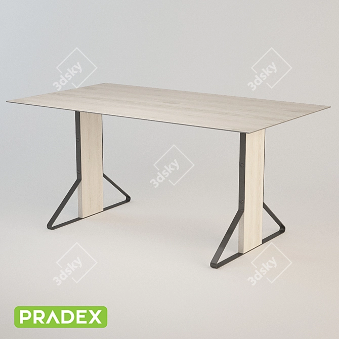 OM Twist Dining Table by PRADEX 3D model image 1