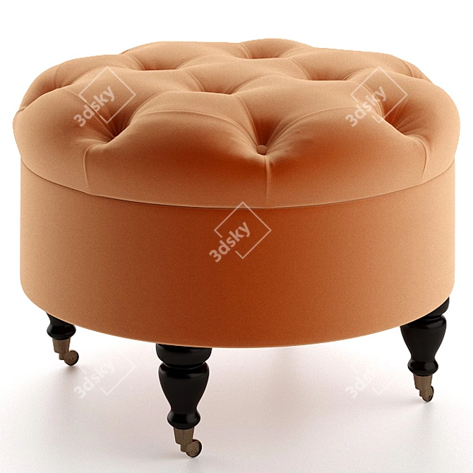 Stylish Storage Pouf: Meggi 3D model image 1