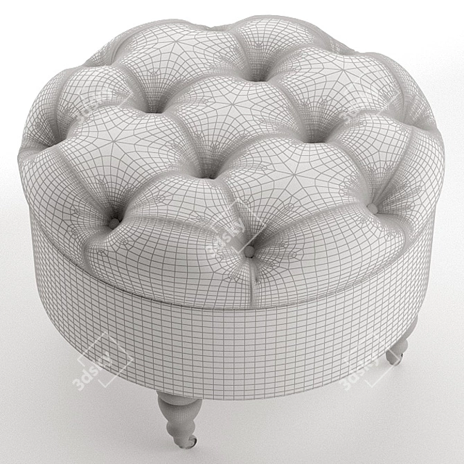 Stylish Storage Pouf: Meggi 3D model image 4