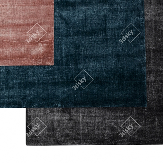 Kare Design Cozy Carpets: Ocean, Girly, Rocky 3D model image 2