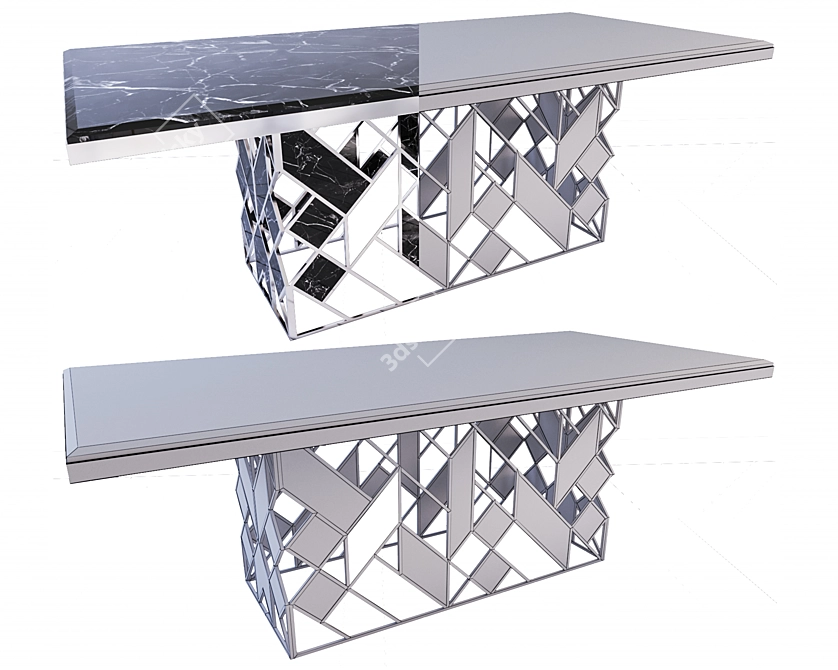 Stylish Dining Table for Modern Homes 3D model image 2