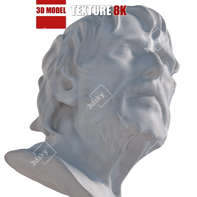 Seneca 122 Sculpture: Detailed and Realistic 3D Model 3D model image 2