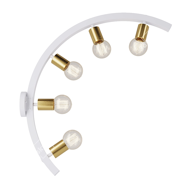 Mone Wall Sconce: Elegant Artistry 3D model image 2