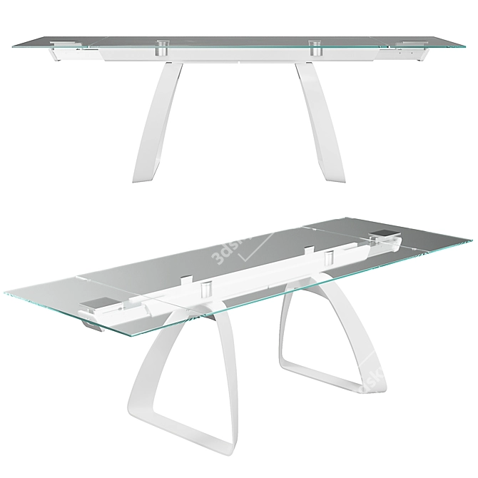 Modern Italian Brenta Dining Table 3D model image 1