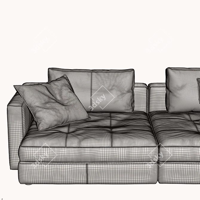 Luxurious Comfort: Poltrona Frau Massimosistema 3D model image 2