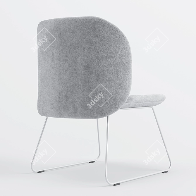 Contemporary Milan Chair in 3 Vibrant Colors 3D model image 3