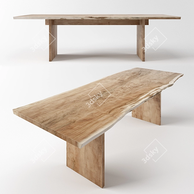 Lively Edges Table by IVAN CHUDOV 3D model image 1