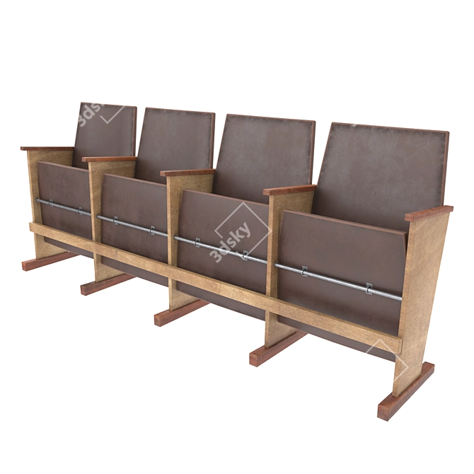 Versatile Seating Solution: Armchairs and Tribune 3D model image 4