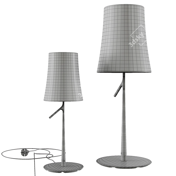 Elegant Birdie Table by Foscarini 3D model image 2