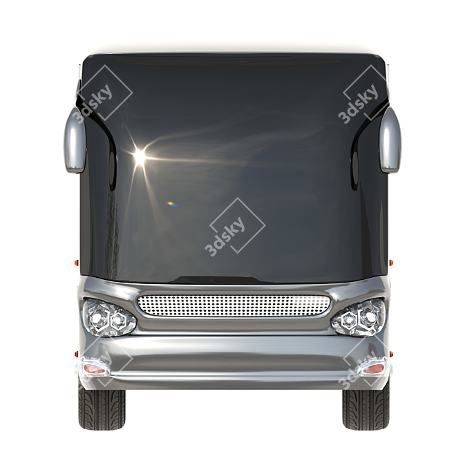 Reliable Daily Commuter Bus 3D model image 2