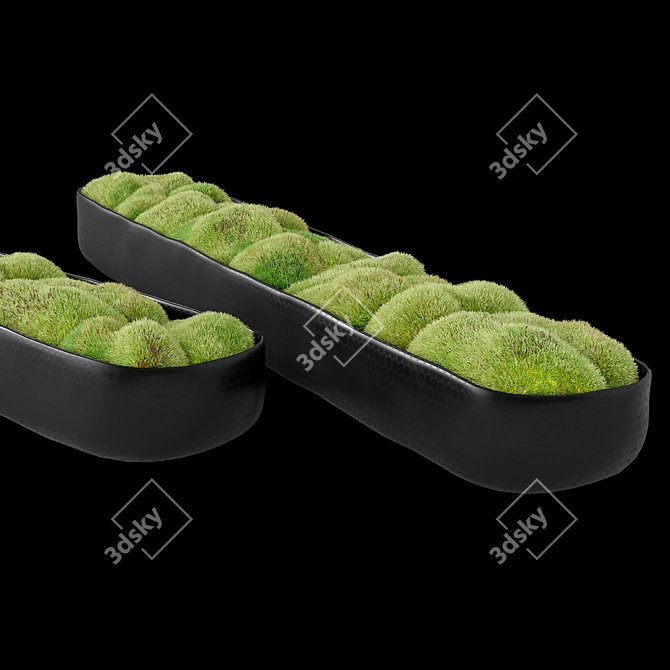 Organic Sculpted Trough for Nature-Inspired Décor 3D model image 2