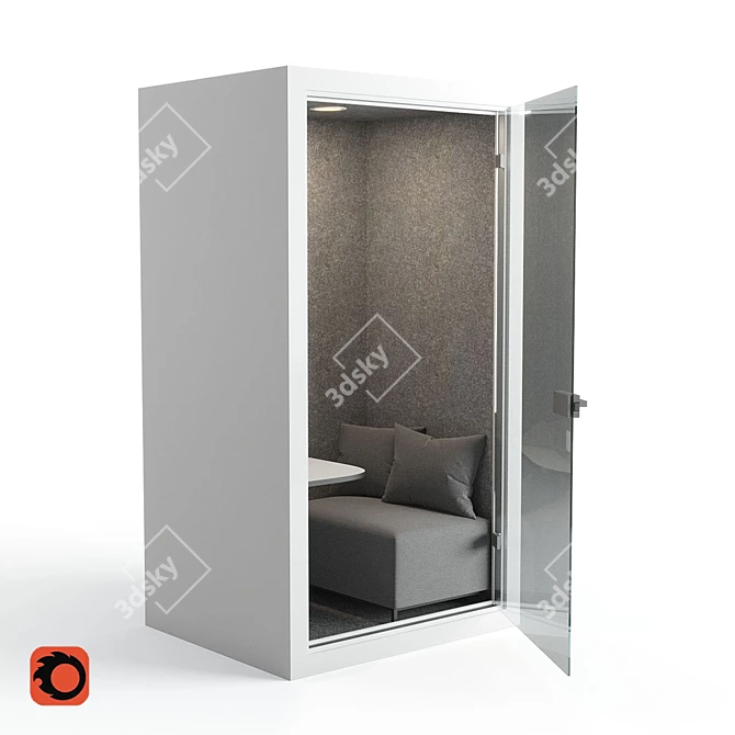 Mobile Meeting Room: Compact and Versatile 3D model image 1