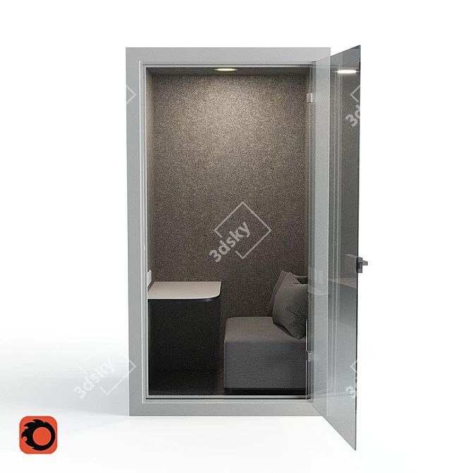 Mobile Meeting Room: Compact and Versatile 3D model image 3