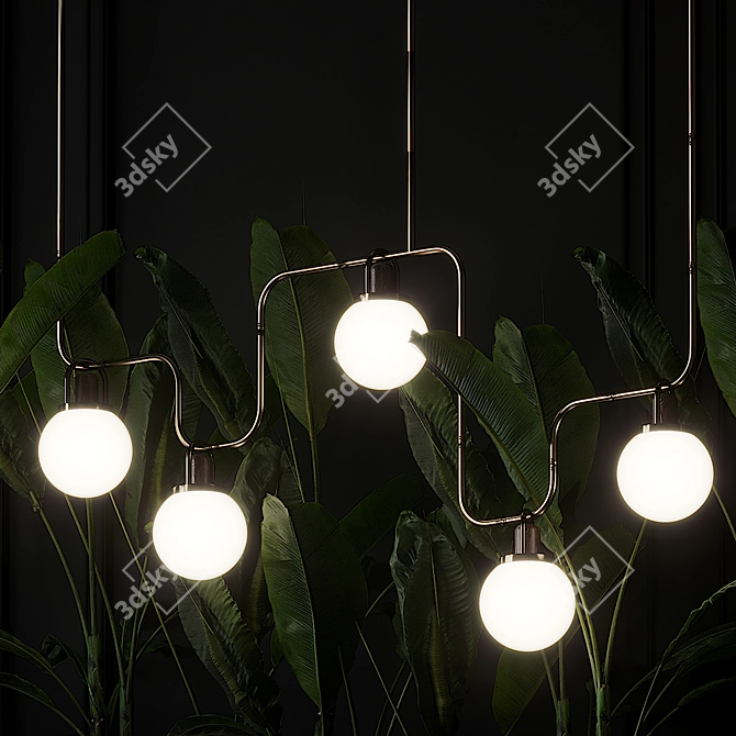 Escalante 5 Pendant Light 3D model image 2
