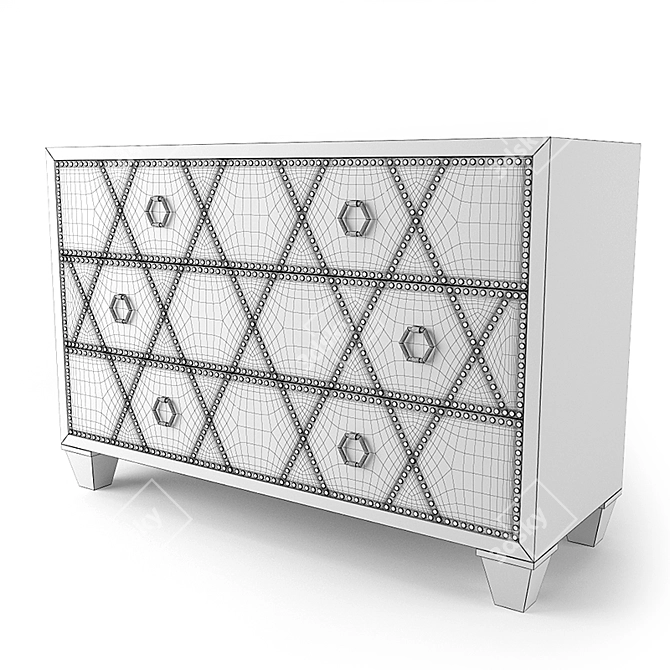 Santa Barbara Bernhardt Drawer Chest 3D model image 3