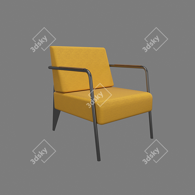 Modern Nova Chair and Coffee Table 3D model image 4
