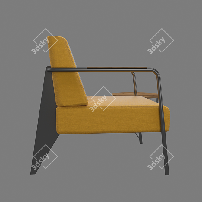 Modern Nova Chair and Coffee Table 3D model image 5