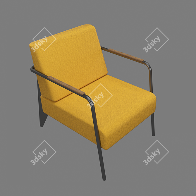 Modern Nova Chair and Coffee Table 3D model image 6
