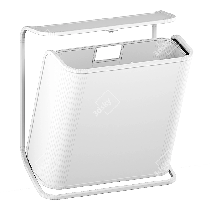 Clic Laundry Basket: Stylish & Space-Saving 3D model image 2