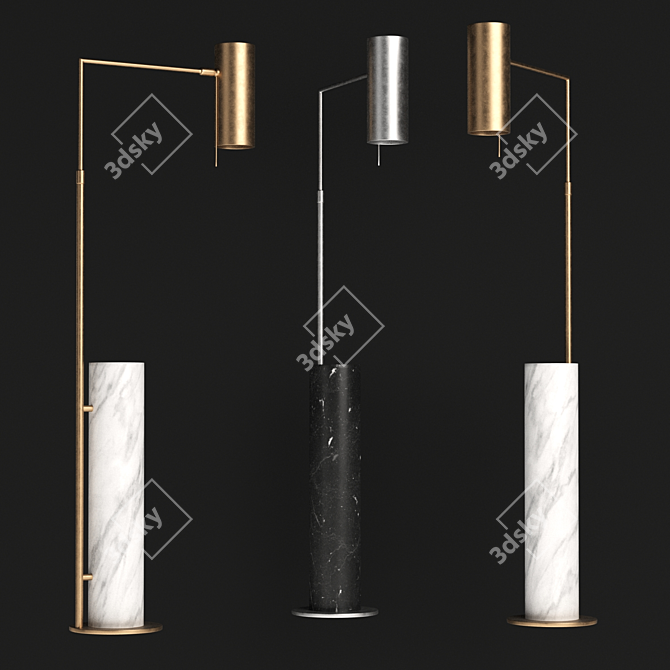 Elegant Alma Floor Lamp: Designed by Kelly Wearstler 3D model image 4