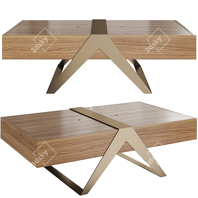 Sleek and Stylish Matrioska Coffee Table 3D model image 6