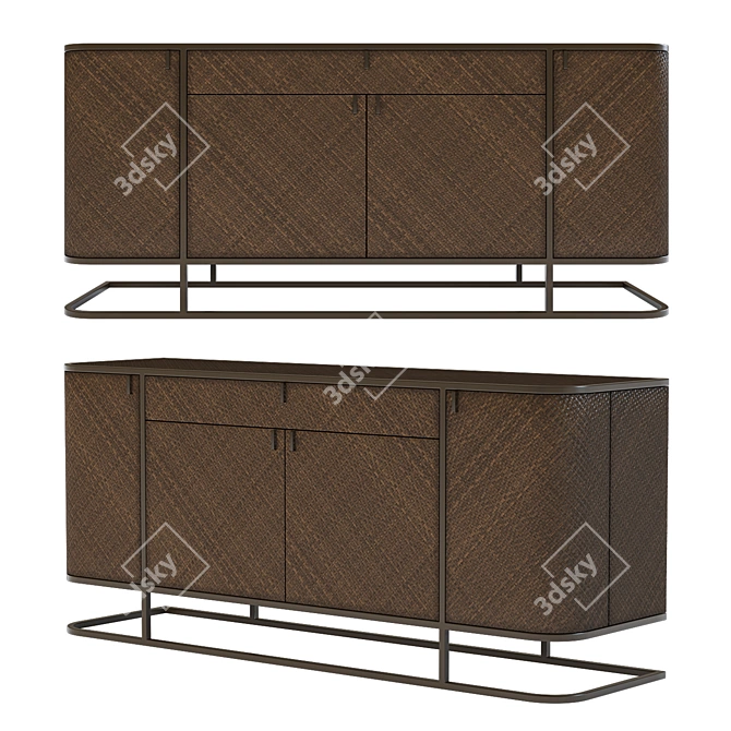 Elegant Modern Dresser, Napa Valley 3D model image 1