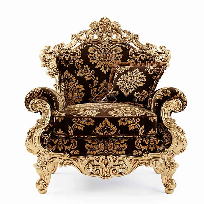 Luxury Villa Venezia Armchair 3D model image 1