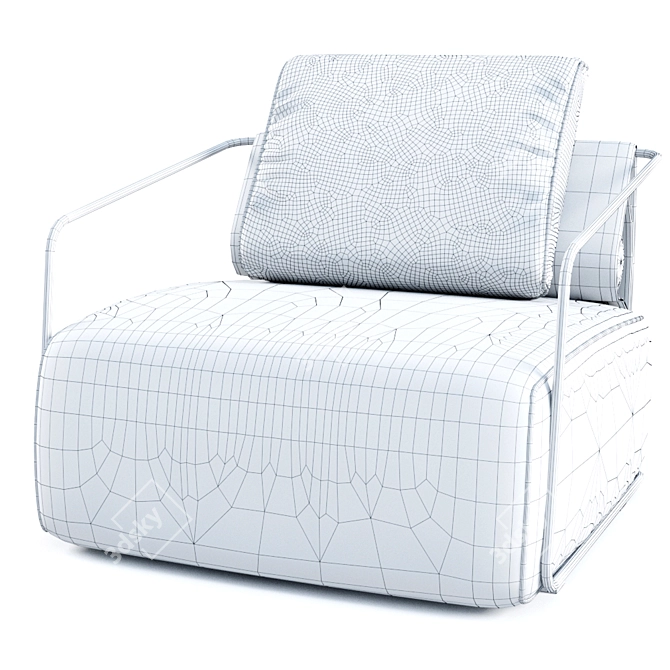 Elegant Adex Armchair by Belta Frajumar 3D model image 5