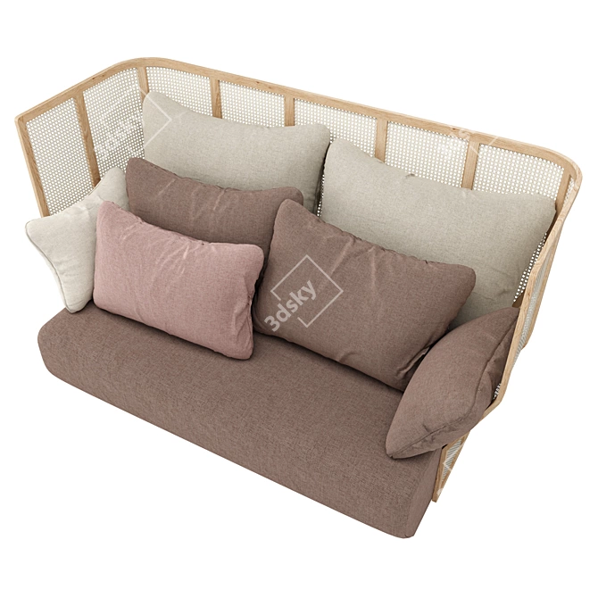Modern Comfort Xistera Sofa 3D model image 3