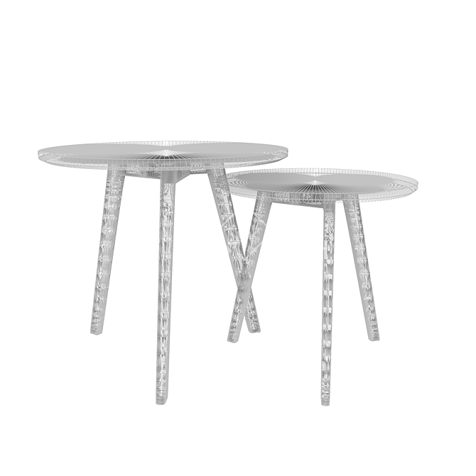 Scandi Modern Coffee Table 3D model image 7