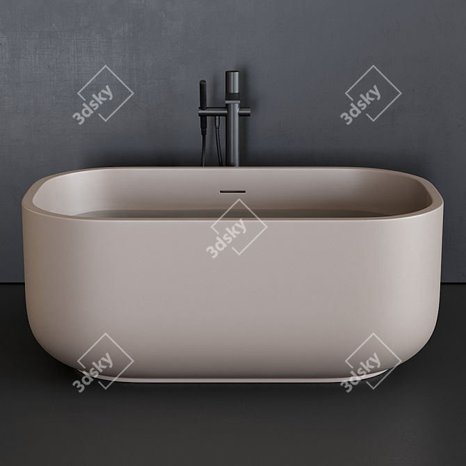 Elegant Livingtec Bathtub by Ceramica Cielo 3D model image 2