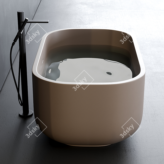 Elegant Livingtec Bathtub by Ceramica Cielo 3D model image 4