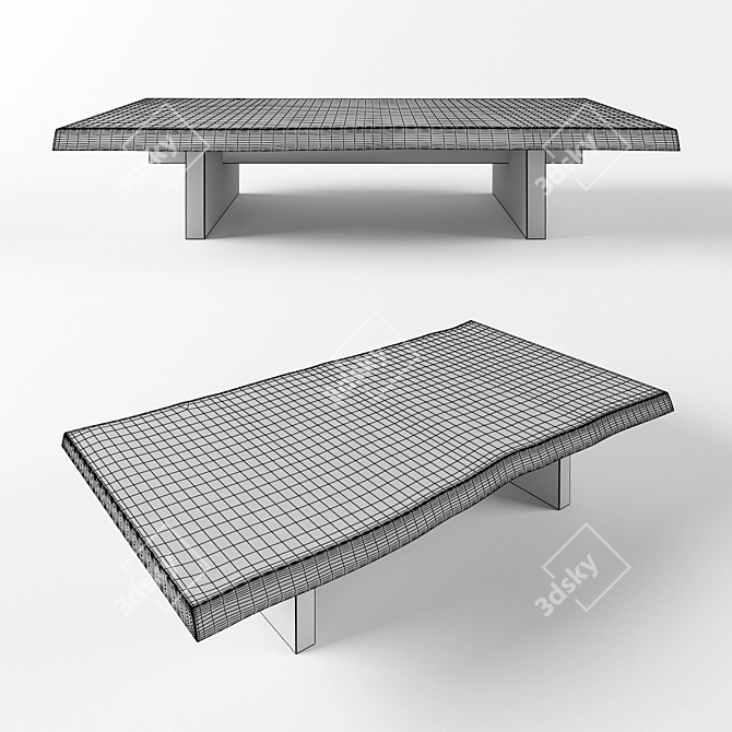 Natural Edge Coffee Table from IVAN CHUDOV Workshop 3D model image 2