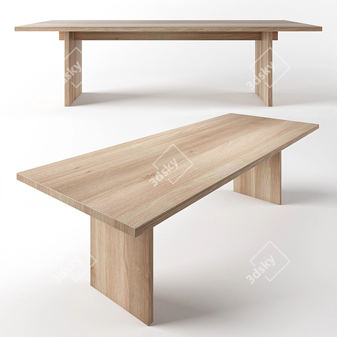 Handcrafted Workshop Table: IVAN CHUDOV 3D model image 1