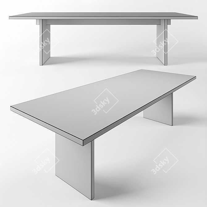 Handcrafted Workshop Table: IVAN CHUDOV 3D model image 2