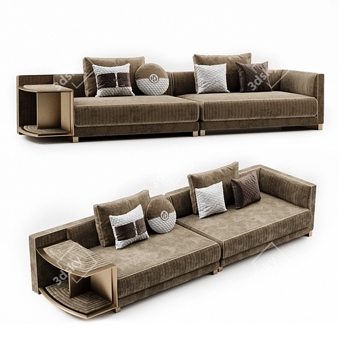 Luxury Comfort: Vittoria Frigerio Brandolini 3D model image 1