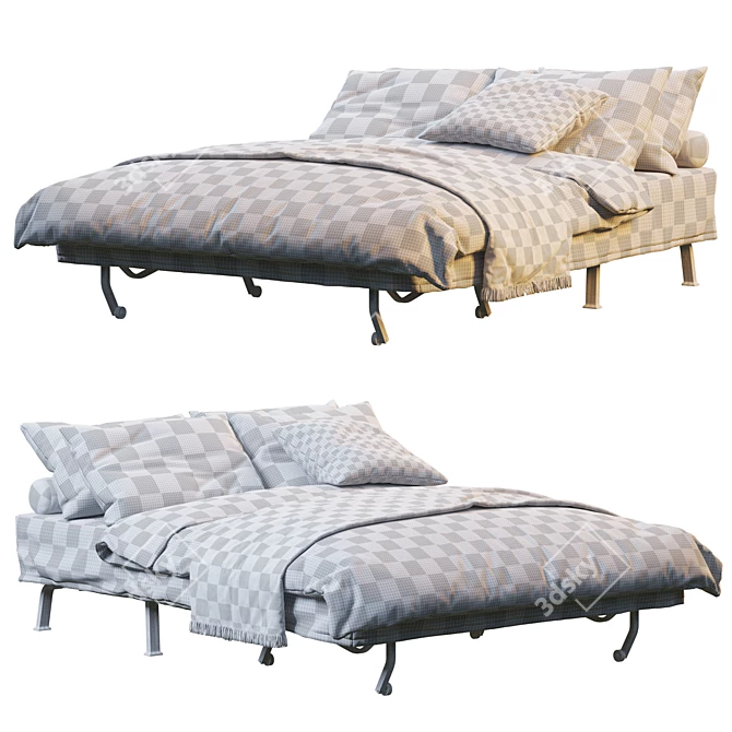 Convertible Comfort: Ikea Lycksele Lovas Bed 3D model image 4