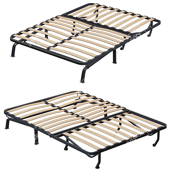 Convertible Comfort: Ikea Lycksele Lovas Bed 3D model image 7