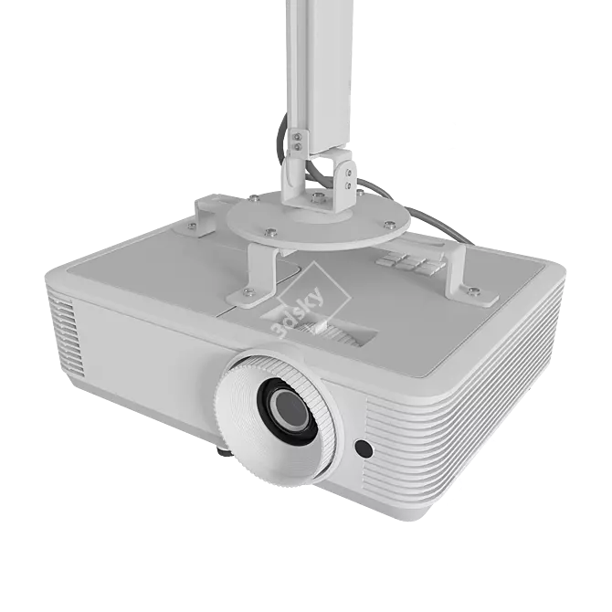 Ergofount Ceiling Mounted Projector 3D model image 4